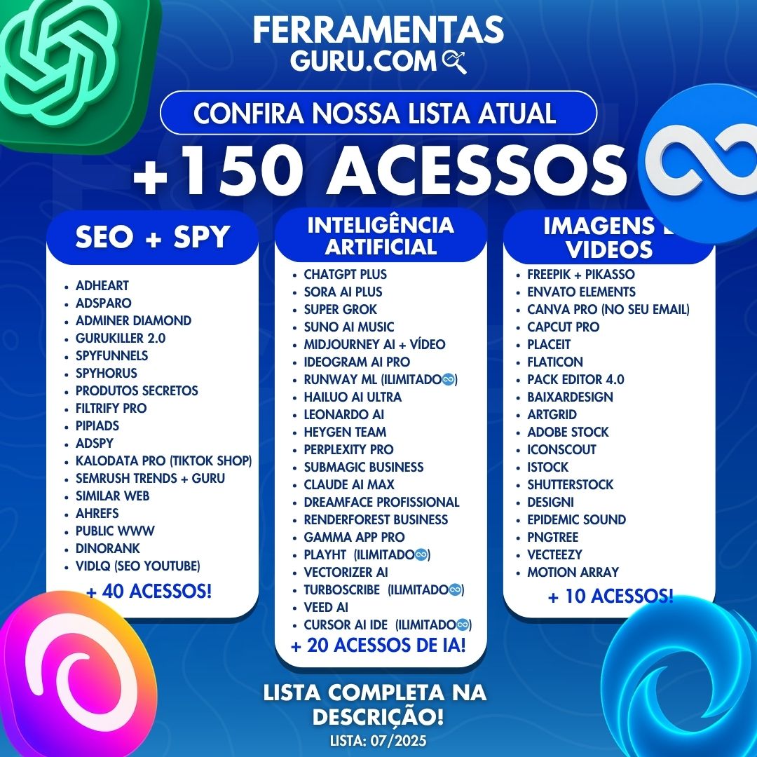 PACOTE FERRAMENTAS COMPLETO - ANUAL